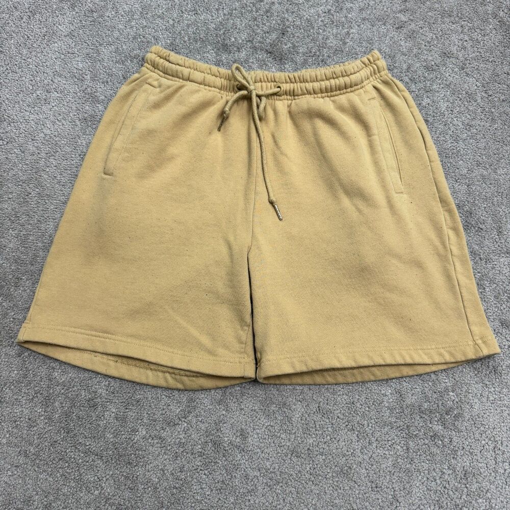 Shaka Wear Streetwear Essentials Sweat Shorts Mens Large Brown Tan Fleece Casual